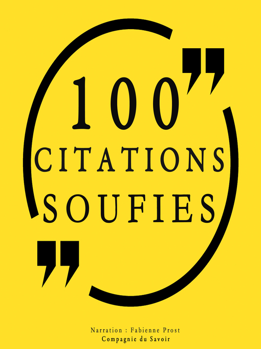 Title details for 100 citations soufies by Al-Alawi - Available